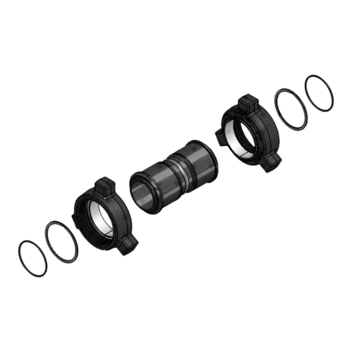 Crossover Union, 3" 206 MxM, BW, 2000 psi, Sour Service