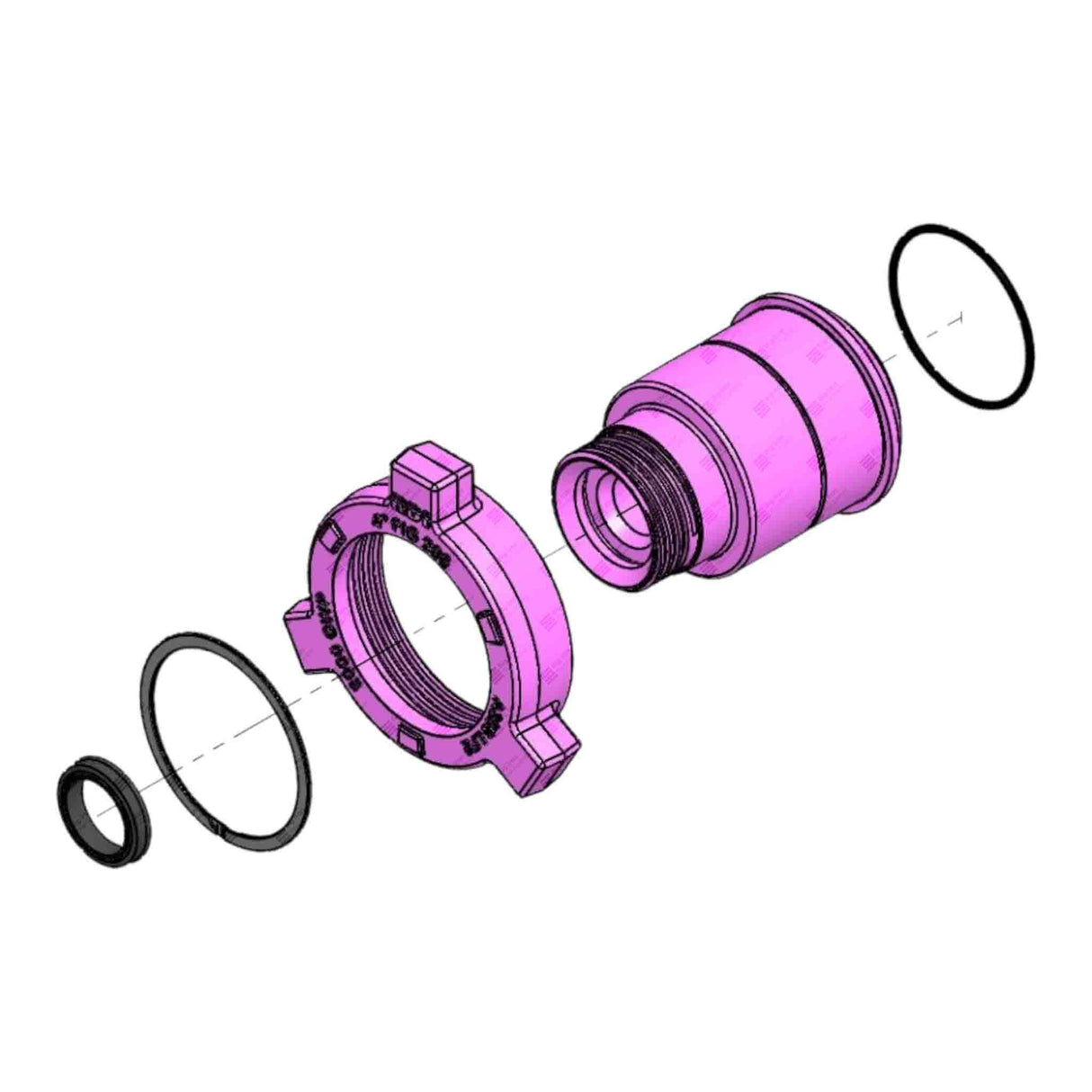 Crossover Union, 4" 206 M x 2" 602 F, 2000 psi, Sour Service