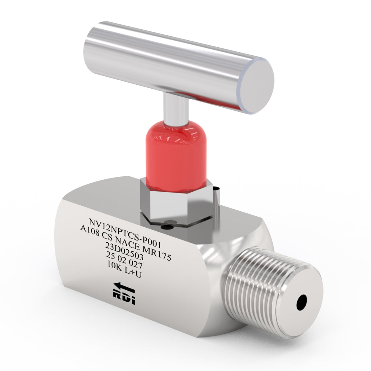 1/2in NPT NEEDLE VALVE, 10,000psi SOUR SERVICE, -50F/250F, CS